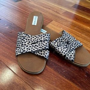 Steve Madden Cheetah Print Slides